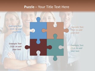 European Jacket Sensually PowerPoint Template