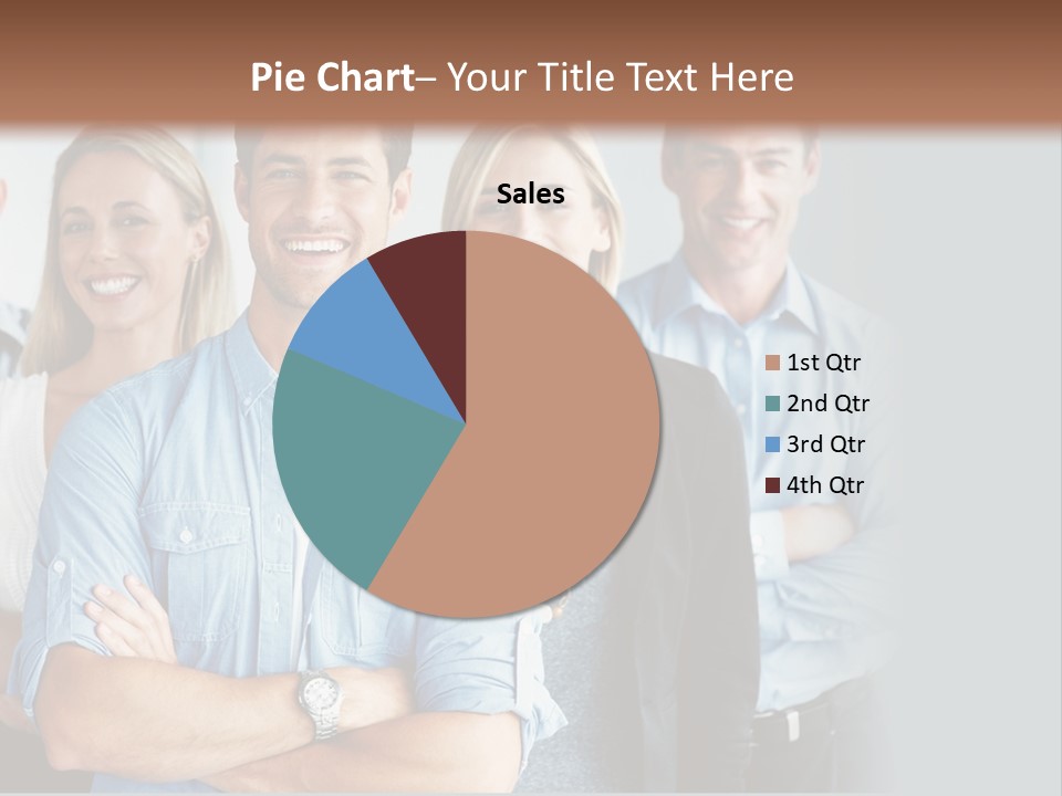 European Jacket Sensually PowerPoint Template