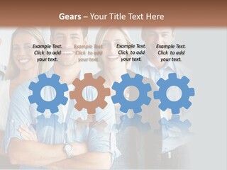 European Jacket Sensually PowerPoint Template