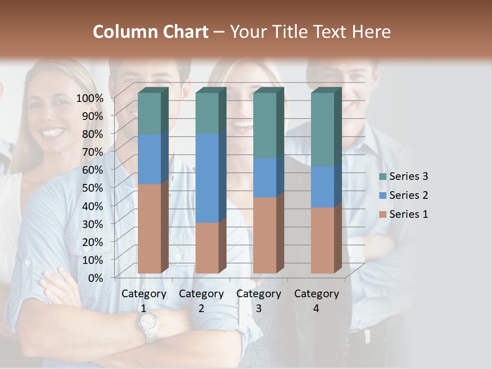European Jacket Sensually PowerPoint Template
