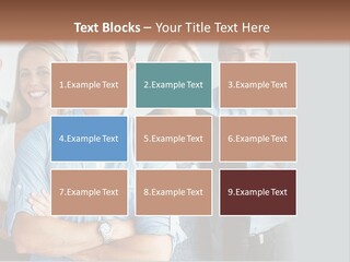 European Jacket Sensually PowerPoint Template