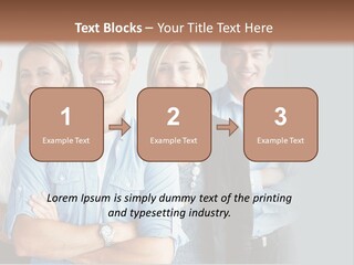 European Jacket Sensually PowerPoint Template