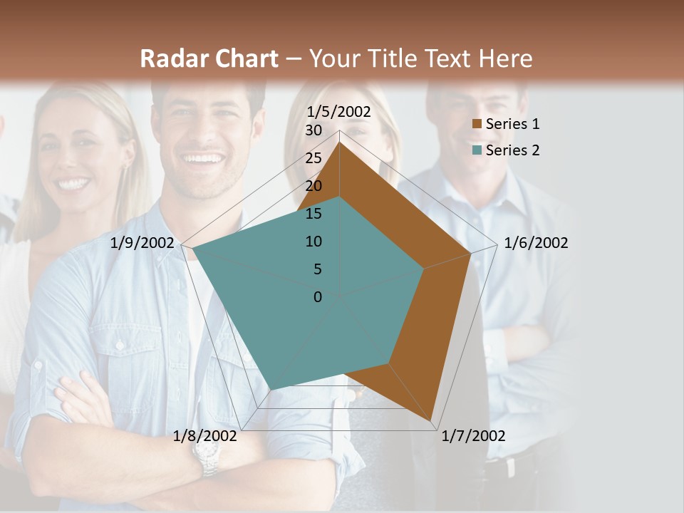 European Jacket Sensually PowerPoint Template