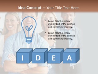 European Jacket Sensually PowerPoint Template