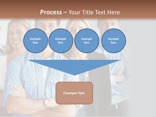 European Jacket Sensually PowerPoint Template