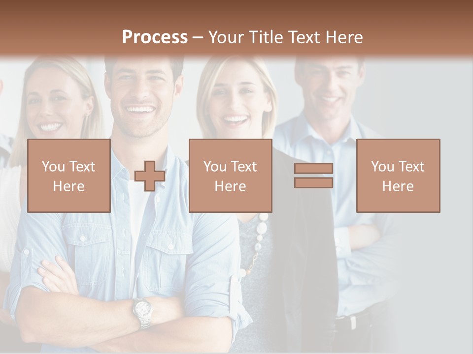 European Jacket Sensually PowerPoint Template