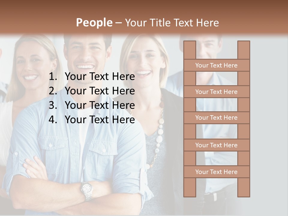 European Jacket Sensually PowerPoint Template