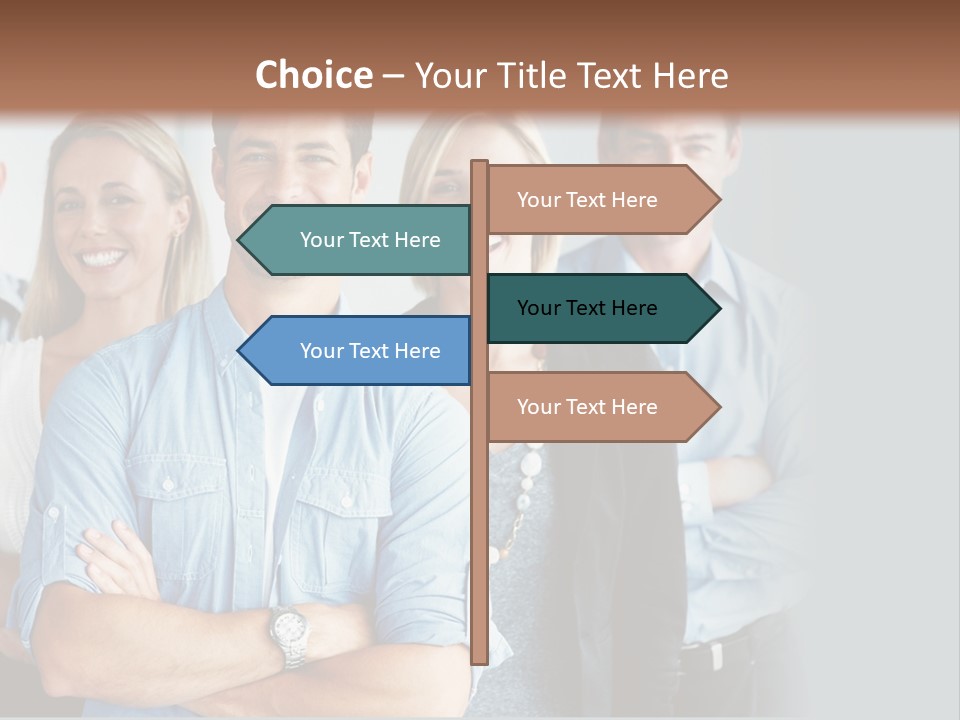 European Jacket Sensually PowerPoint Template