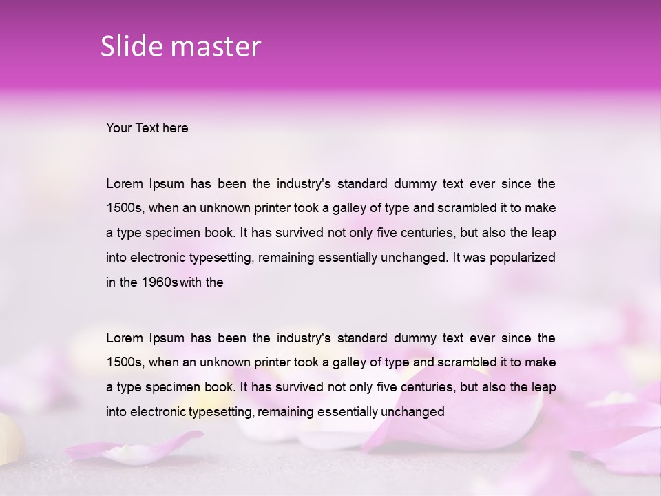 Fallen Scatter Bridal PowerPoint Template