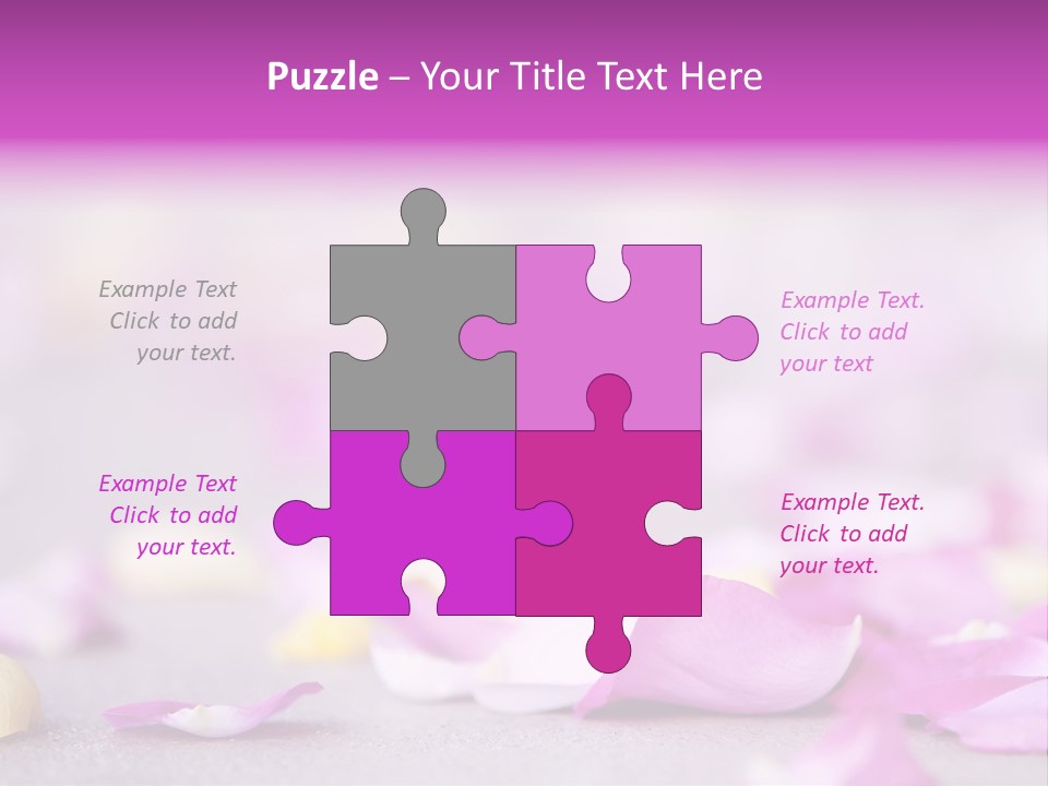 Fallen Scatter Bridal PowerPoint Template