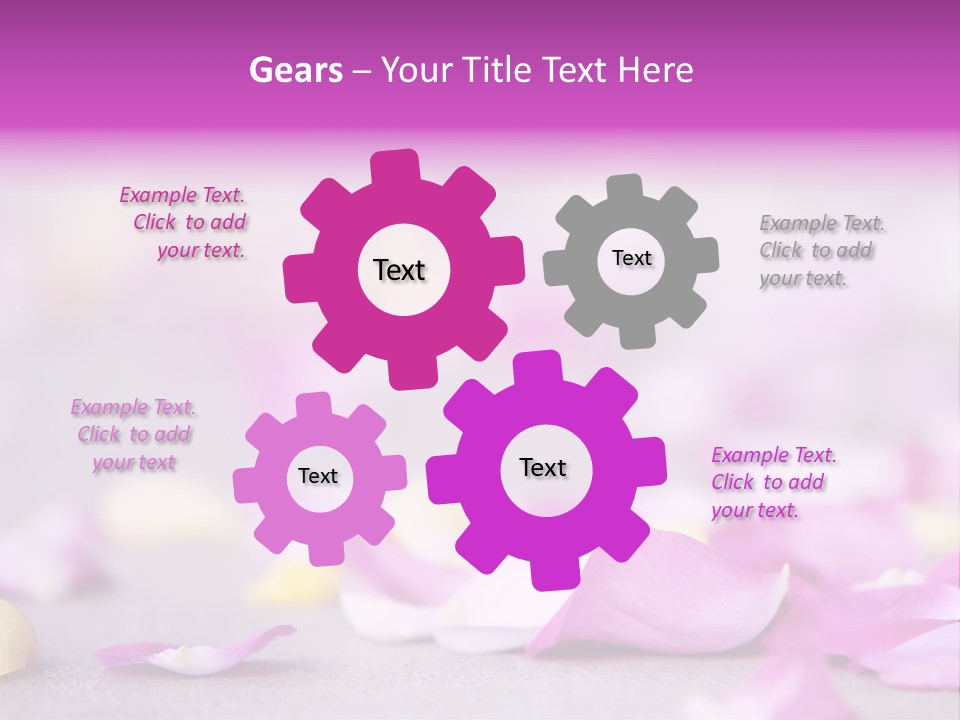 Fallen Scatter Bridal PowerPoint Template