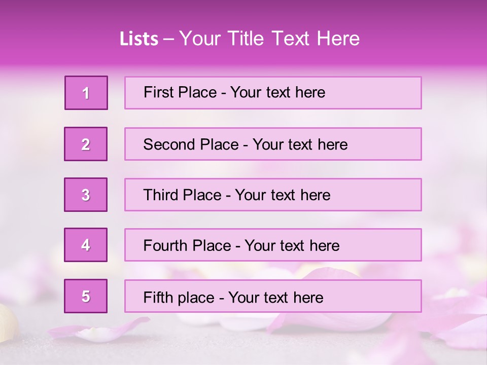 Fallen Scatter Bridal PowerPoint Template