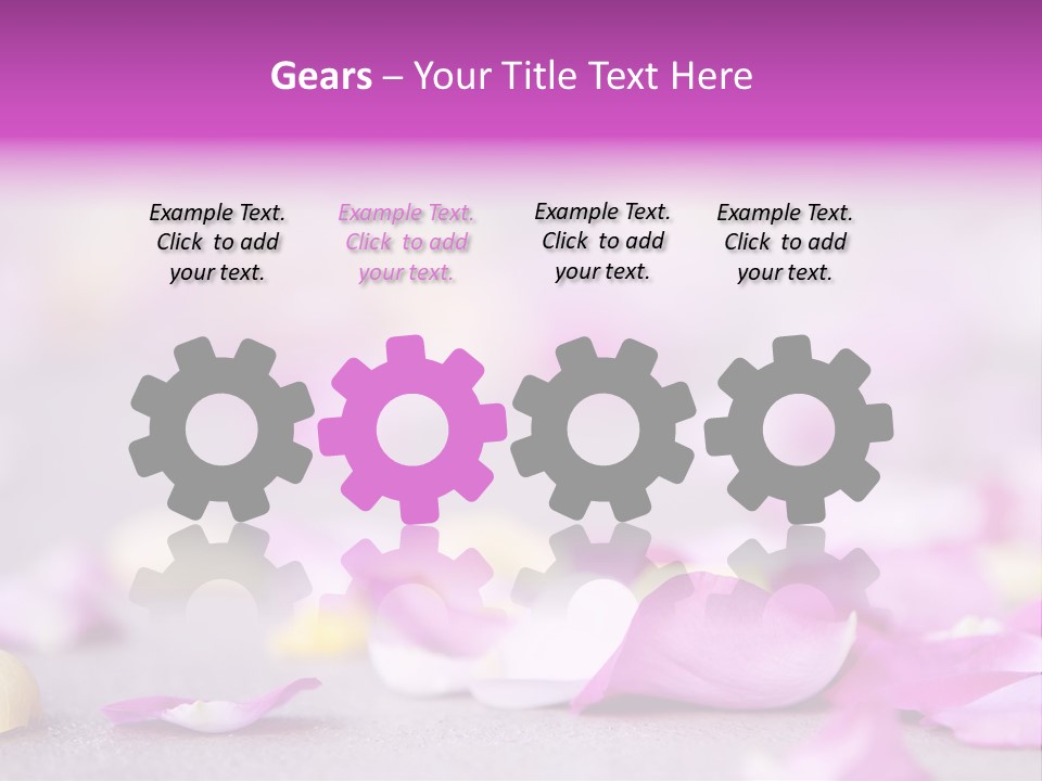 Fallen Scatter Bridal PowerPoint Template