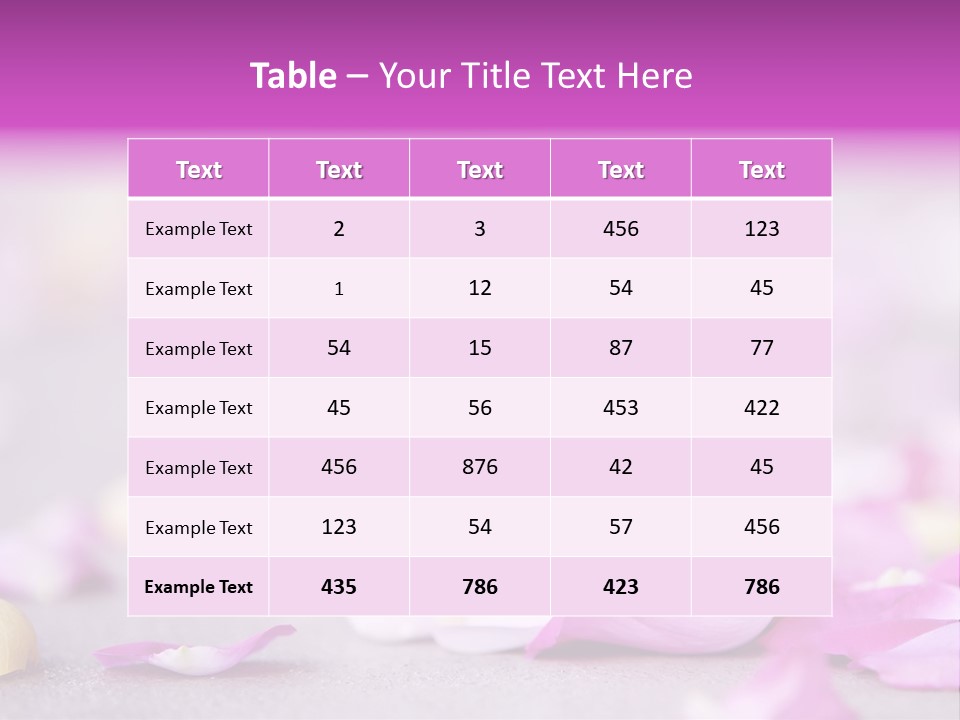 Fallen Scatter Bridal PowerPoint Template