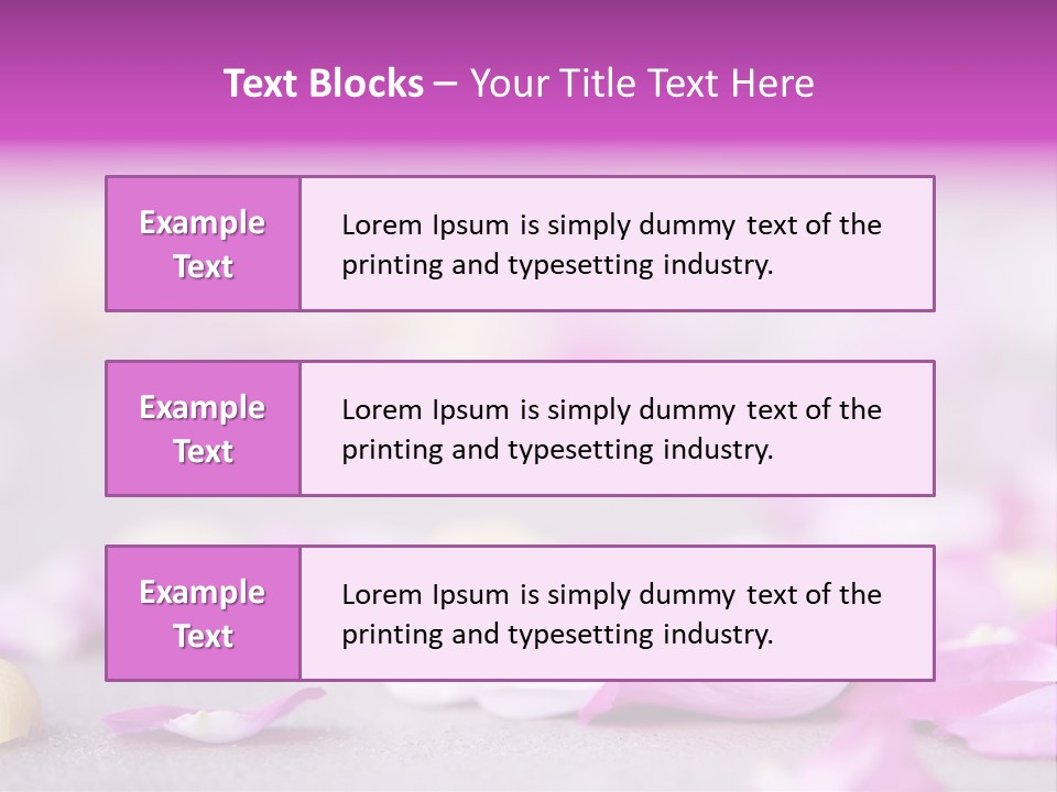 Fallen Scatter Bridal PowerPoint Template