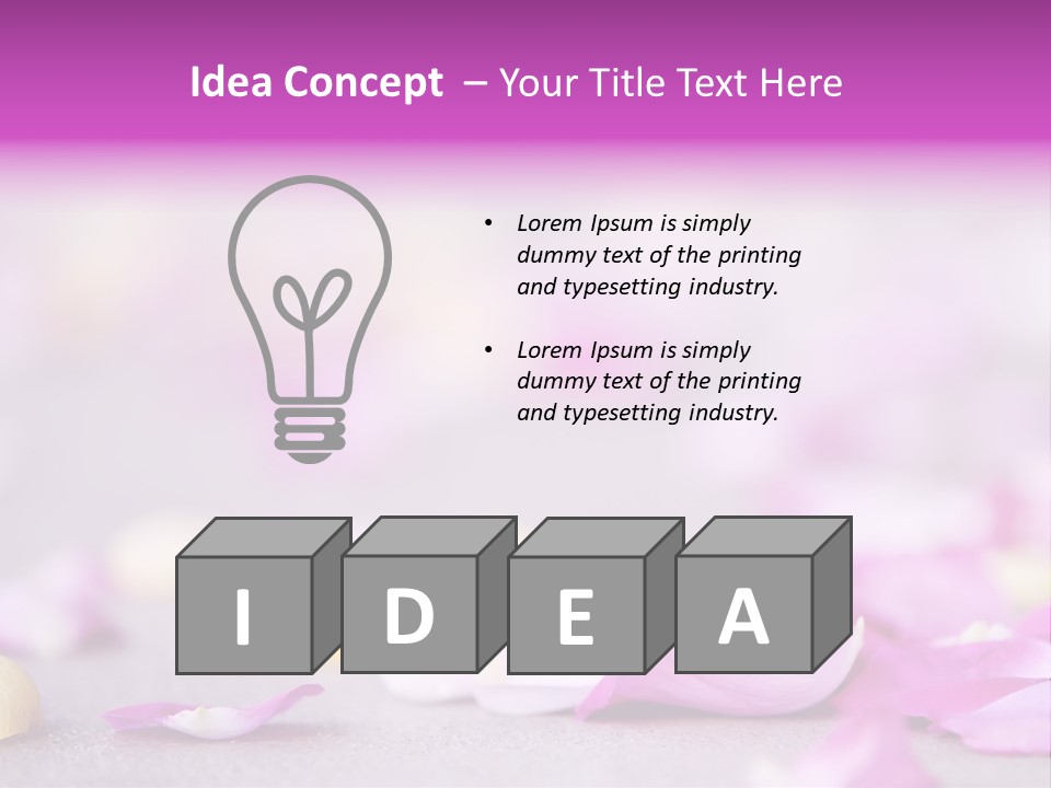 Fallen Scatter Bridal PowerPoint Template