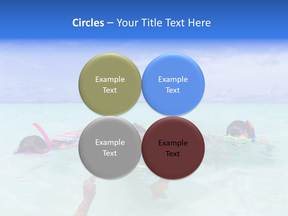 Wet Water Snorkeling PowerPoint Template