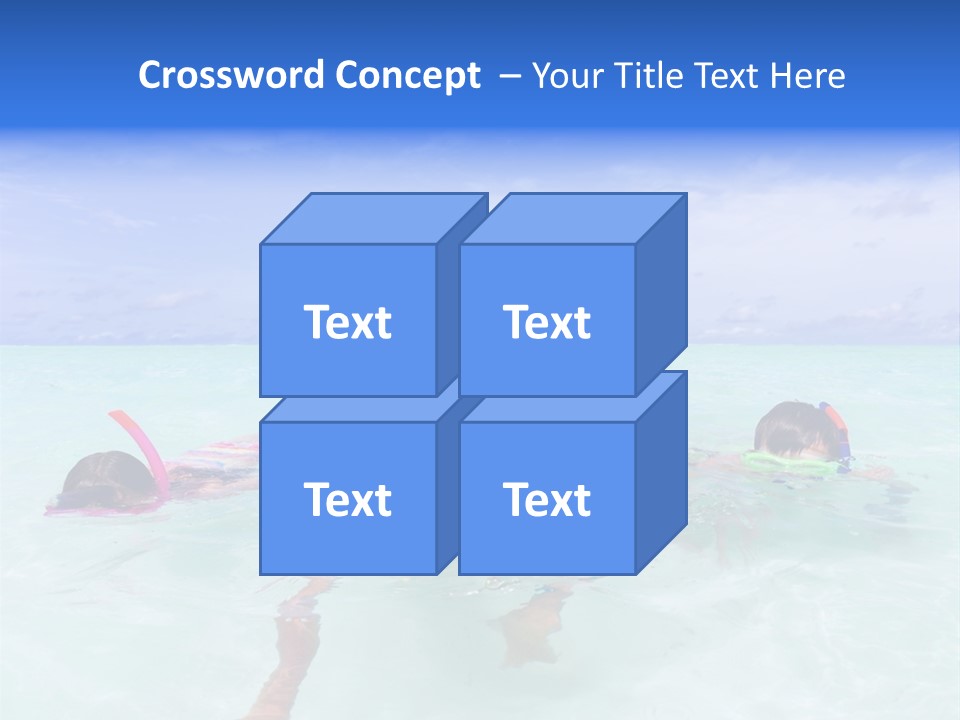 Wet Water Snorkeling PowerPoint Template