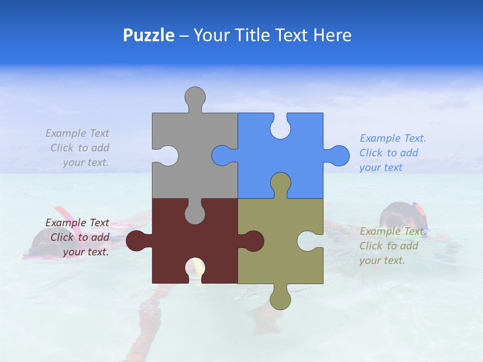 Wet Water Snorkeling PowerPoint Template