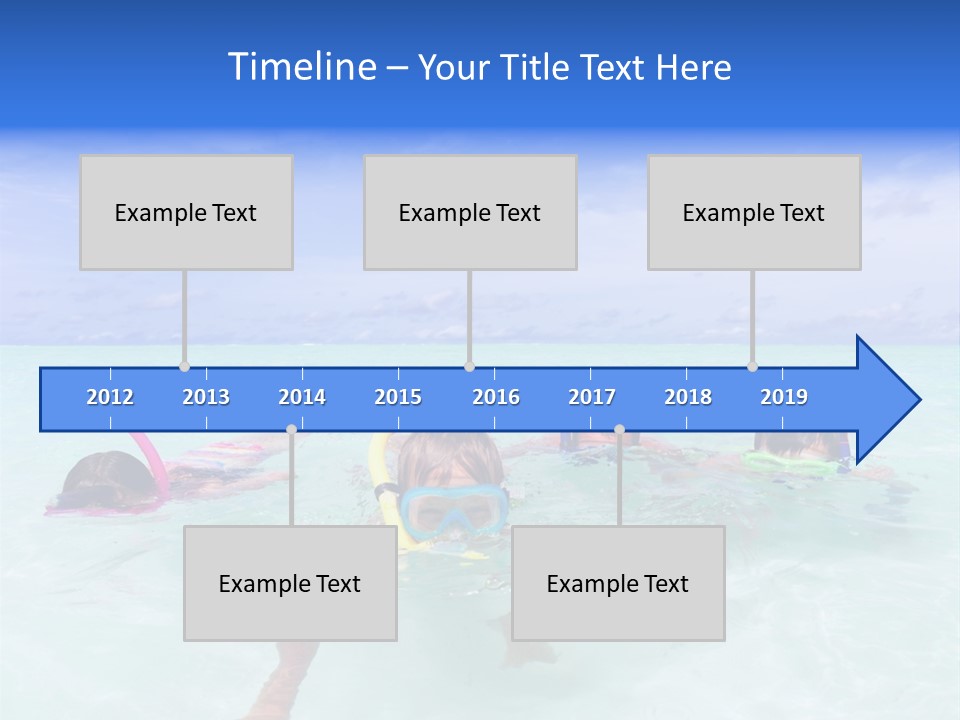 Wet Water Snorkeling PowerPoint Template