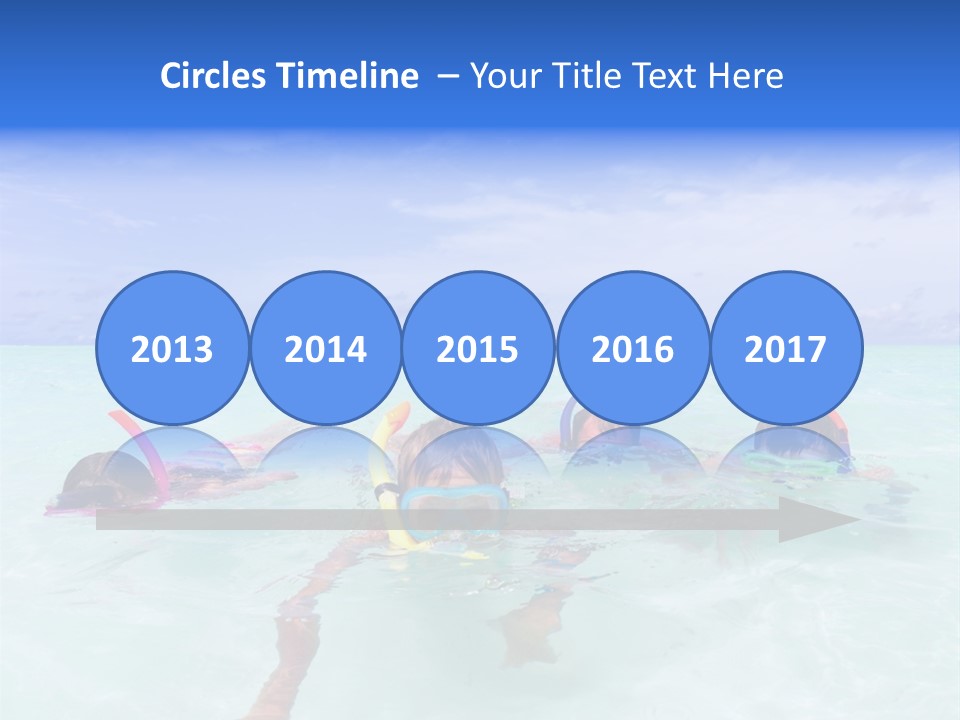 Wet Water Snorkeling PowerPoint Template