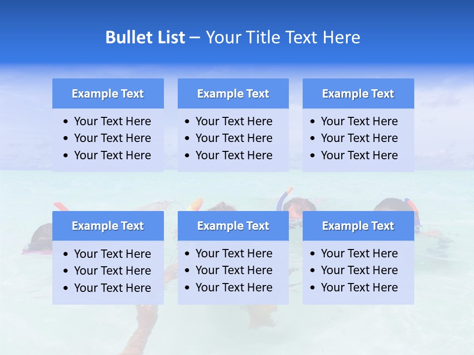 Wet Water Snorkeling PowerPoint Template