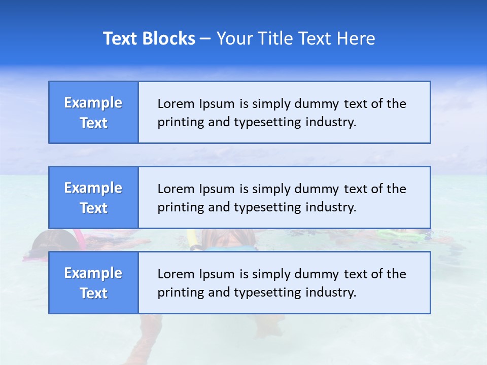 Wet Water Snorkeling PowerPoint Template