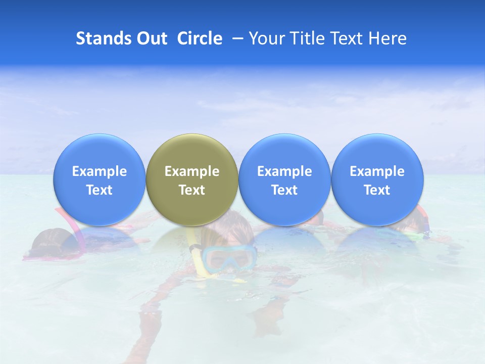Wet Water Snorkeling PowerPoint Template