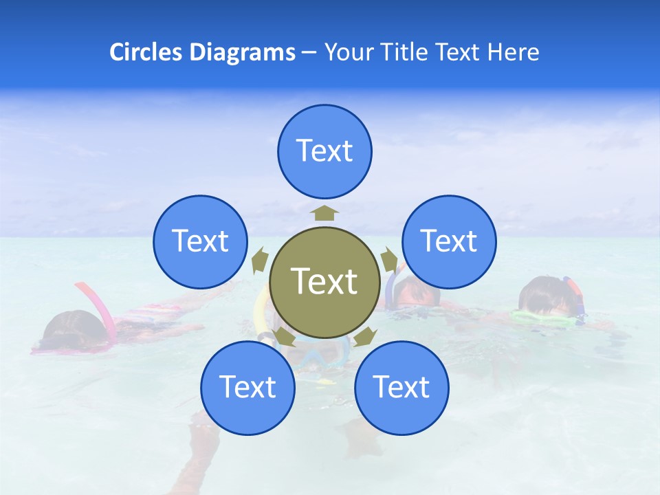 Wet Water Snorkeling PowerPoint Template