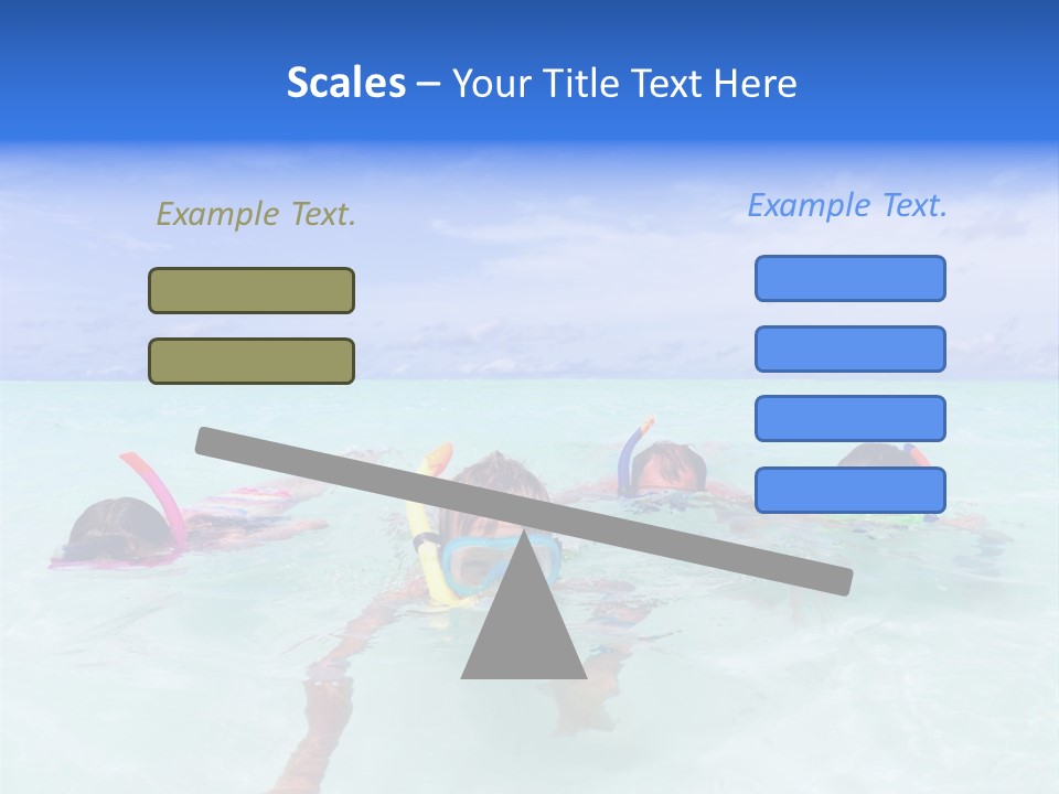 Wet Water Snorkeling PowerPoint Template