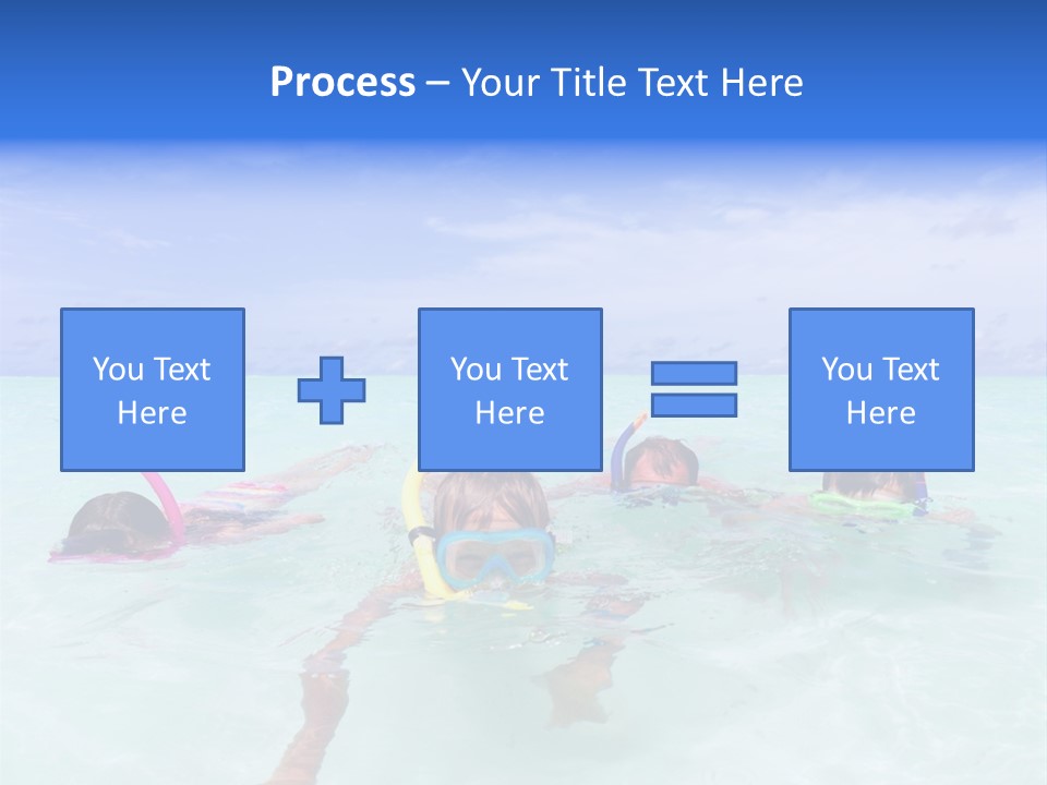 Wet Water Snorkeling PowerPoint Template