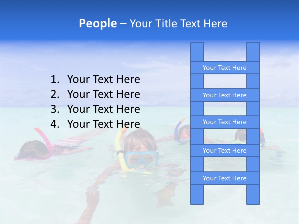 Wet Water Snorkeling PowerPoint Template