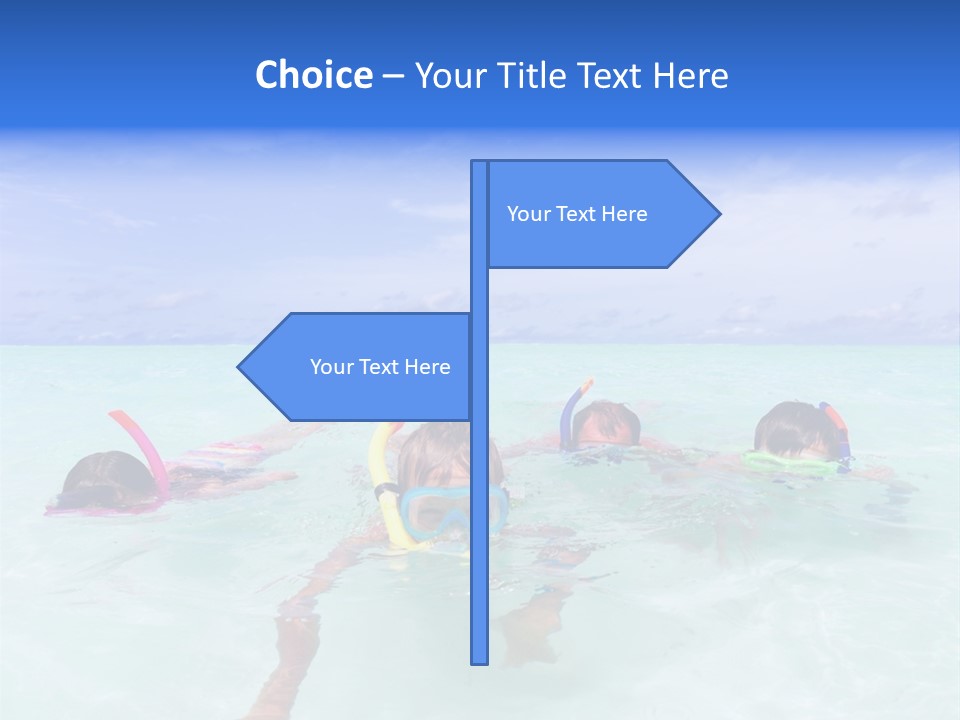 Wet Water Snorkeling PowerPoint Template