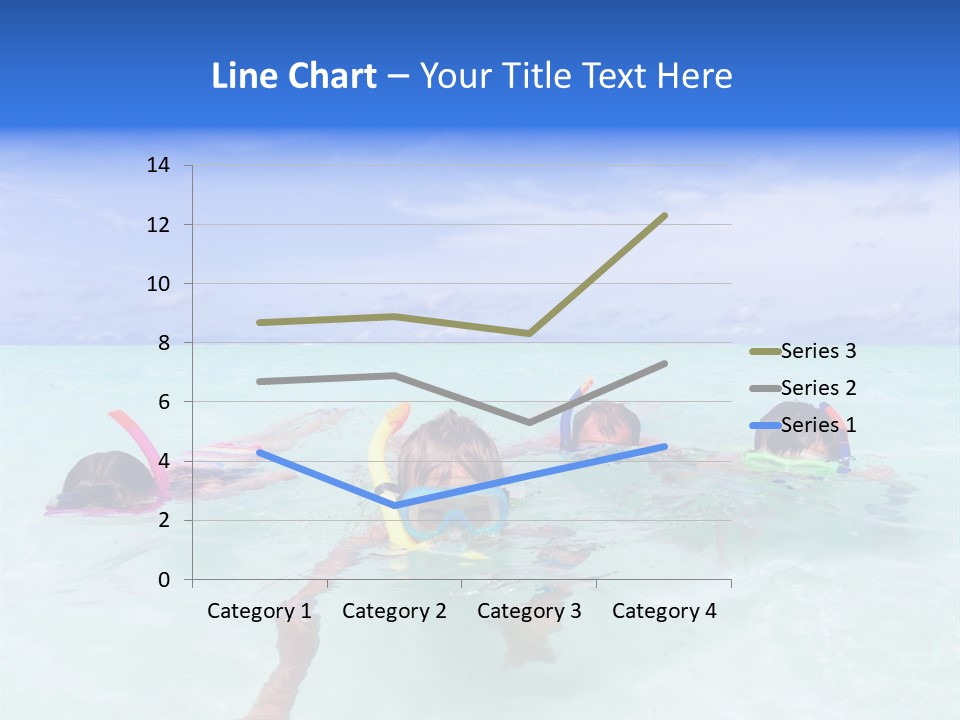 Wet Water Snorkeling PowerPoint Template