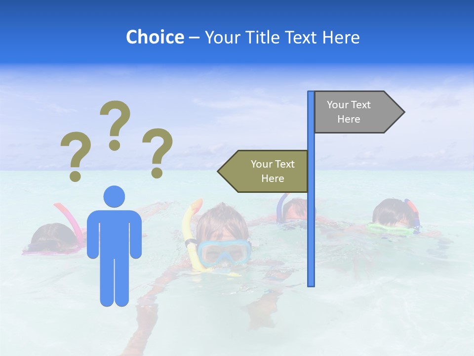 Wet Water Snorkeling PowerPoint Template
