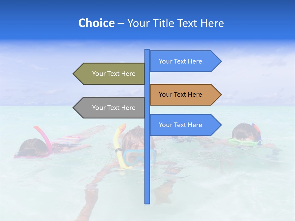 Wet Water Snorkeling PowerPoint Template