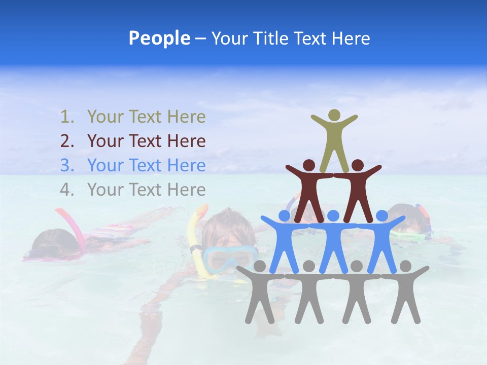 Wet Water Snorkeling PowerPoint Template