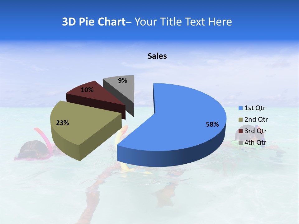 Wet Water Snorkeling PowerPoint Template