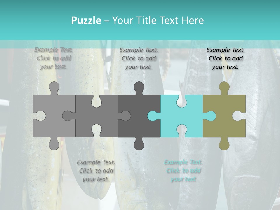 Rainbow Yellowtail Elagatis Bipinnulata Pelagic PowerPoint Template