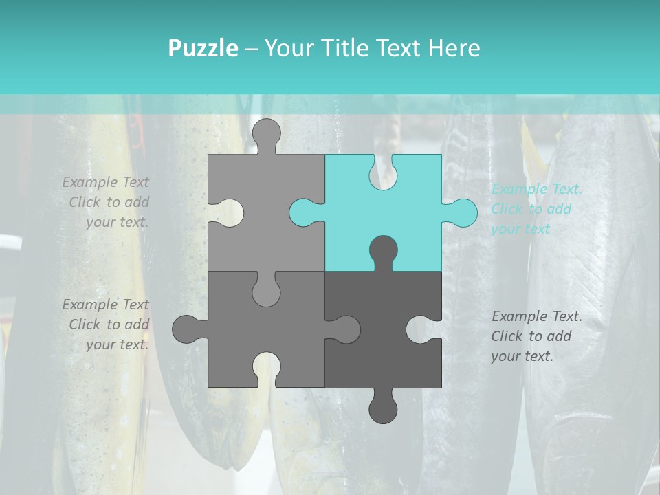 Rainbow Yellowtail Elagatis Bipinnulata Pelagic PowerPoint Template