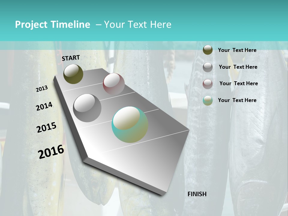 Rainbow Yellowtail Elagatis Bipinnulata Pelagic PowerPoint Template