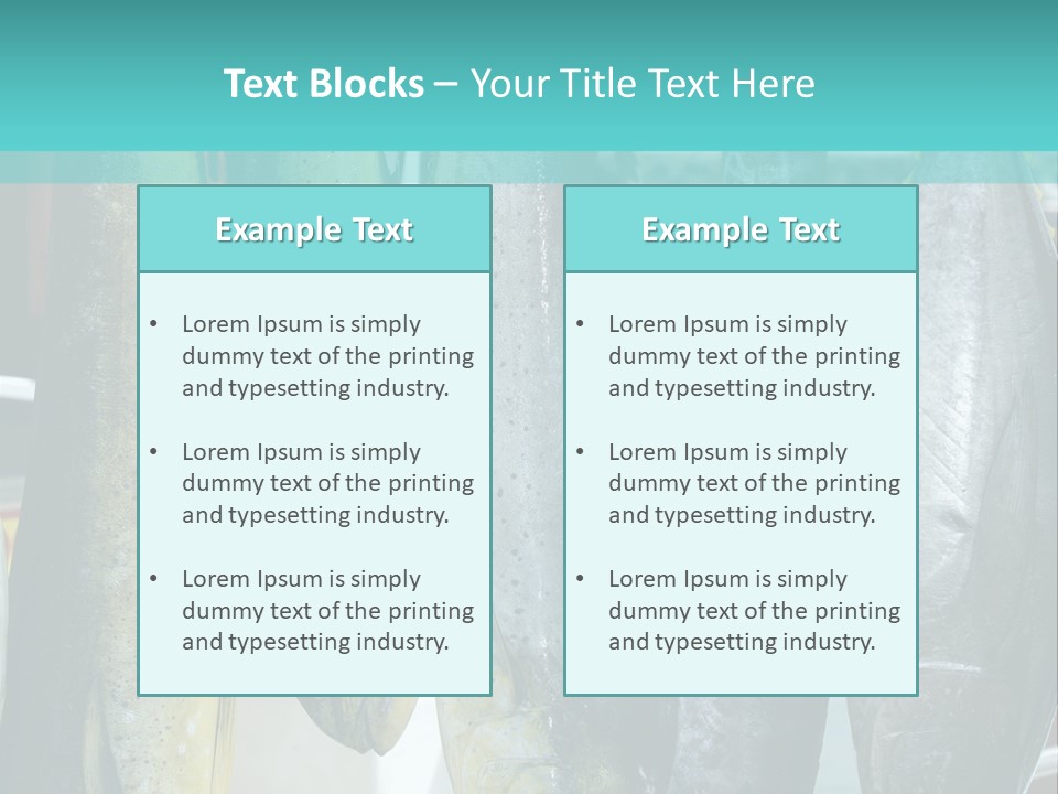 Rainbow Yellowtail Elagatis Bipinnulata Pelagic PowerPoint Template