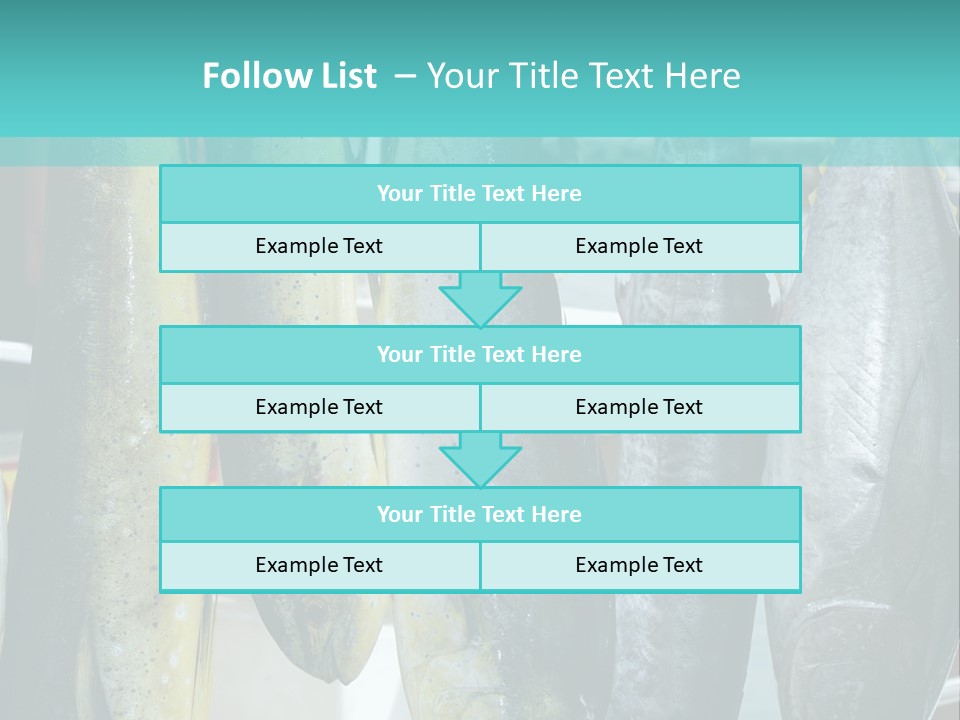 Rainbow Yellowtail Elagatis Bipinnulata Pelagic PowerPoint Template
