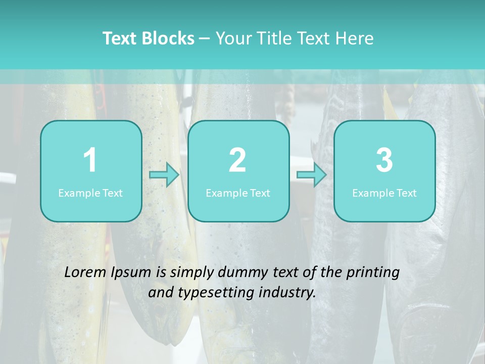 Rainbow Yellowtail Elagatis Bipinnulata Pelagic PowerPoint Template