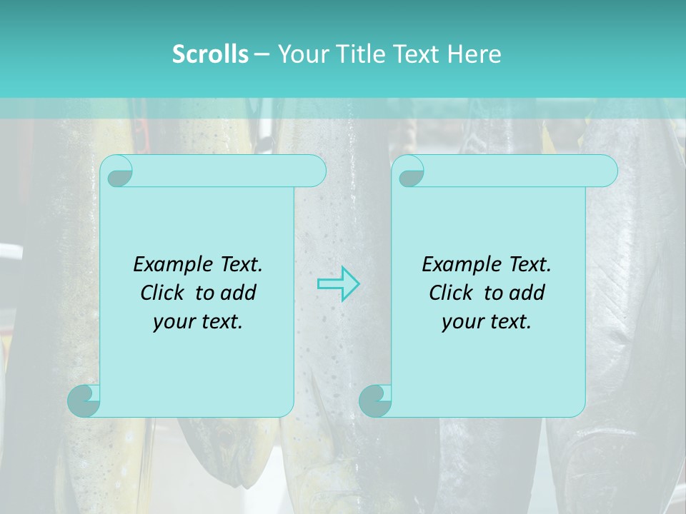 Rainbow Yellowtail Elagatis Bipinnulata Pelagic PowerPoint Template