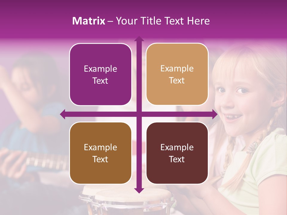 A Group Of Young Children Sitting Next To Each Other PowerPoint Template