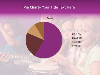 A Group Of Young Children Sitting Next To Each Other PowerPoint Template