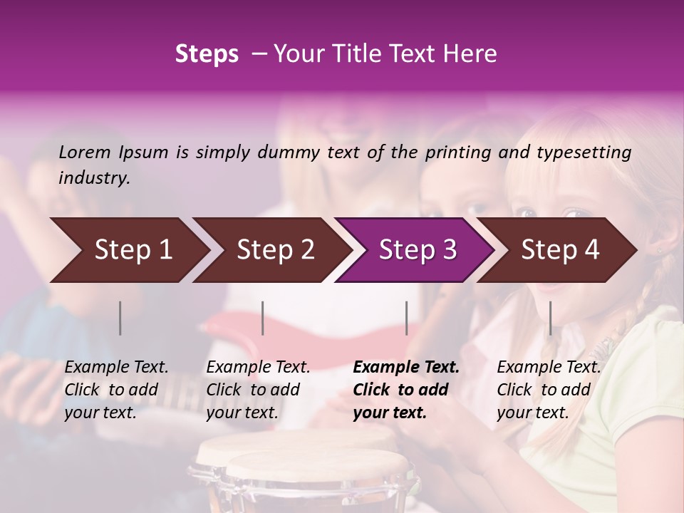 A Group Of Young Children Sitting Next To Each Other PowerPoint Template