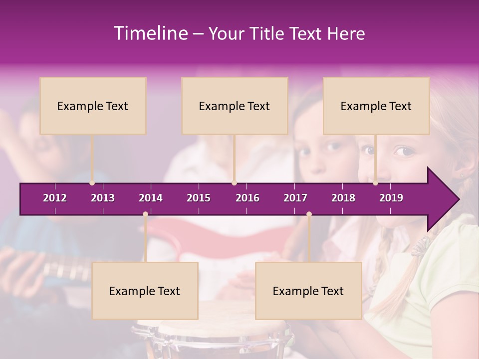 A Group Of Young Children Sitting Next To Each Other PowerPoint Template