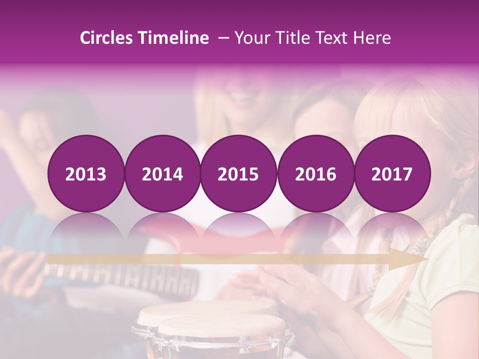 A Group Of Young Children Sitting Next To Each Other PowerPoint Template